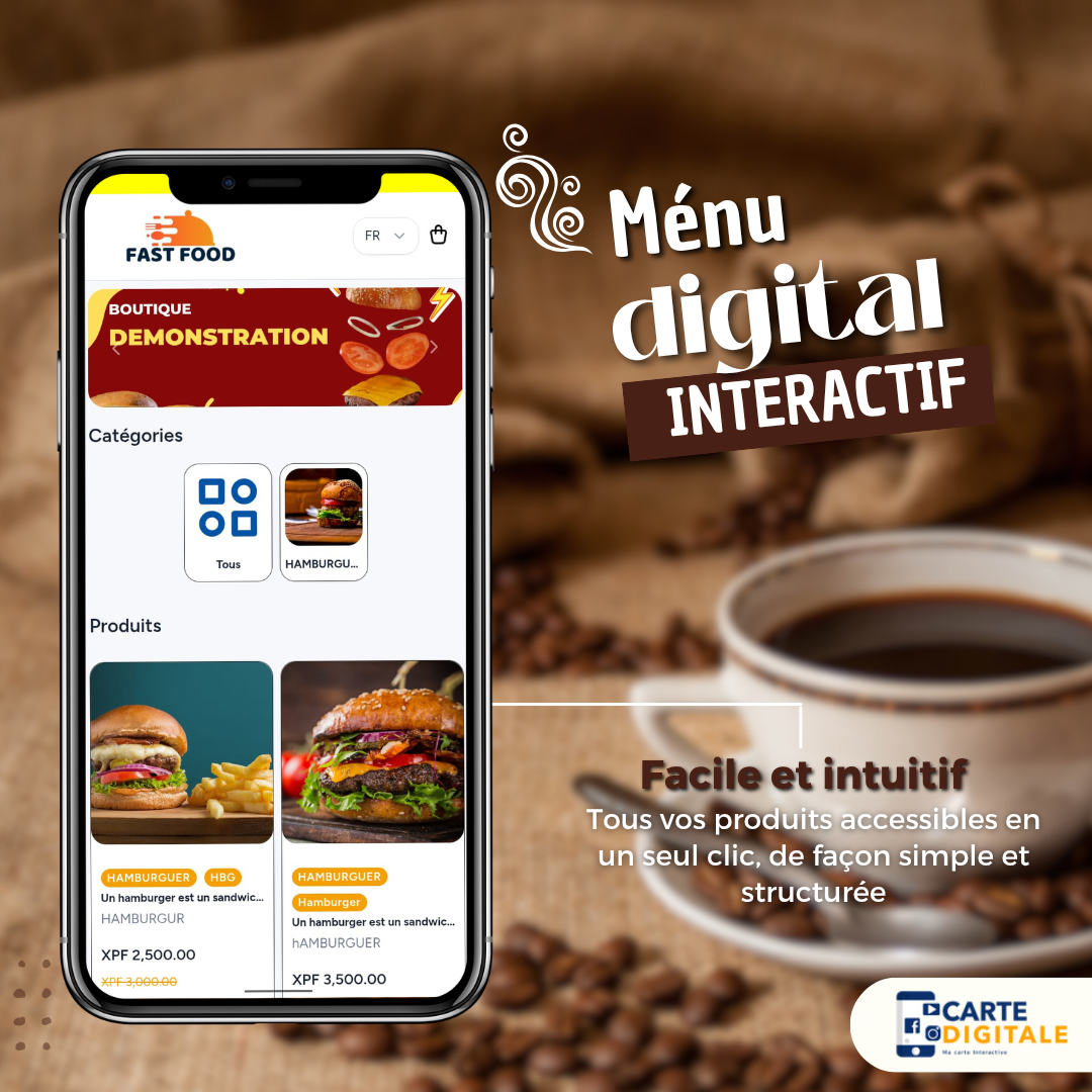 🍽️ Simplifiez votre service avec un Menu Digital connecté à WhatsApp ou à un panneau de gestion
